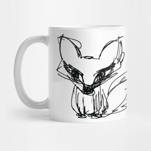 Fox Sketch (black ink) Mug